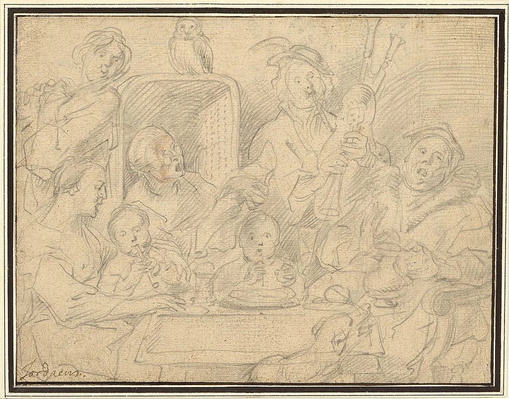 Disegno - Come cantano i vecchi, così cinguettano i giovani, Hermitage